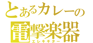 とあるカレーの電撃楽器（エレキギター）