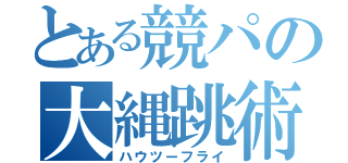 とある競パの大縄跳術（ハウツーフライ）