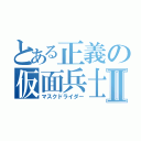 とある正義の仮面兵士Ⅱ（マスクドライダー）