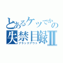 とあるケツでか女の失禁目録Ⅱ（ブラックアウト）