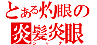 とある灼眼の炎髪炎眼（シャナ）