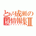 とある成瀬の嵐情報集Ⅱ（アラシゴト）