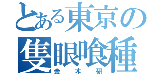 とある東京の隻眼喰種（金木研）