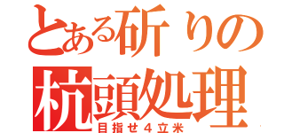 とある斫りの杭頭処理 \r\n（目指せ４立米）