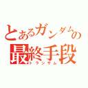 とあるガンダムの最終手段（トランザム）