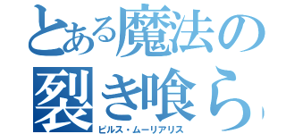 とある魔法の裂き喰らう城（ピルス・ムーリアリス）