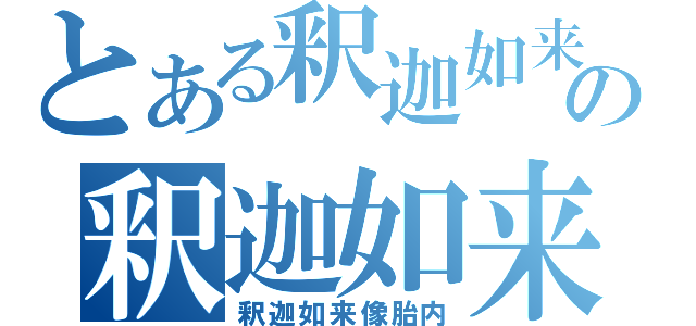 とある釈迦如来像胎内の釈迦如来像胎内（釈迦如来像胎内）