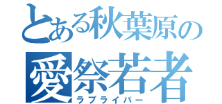 とある秋葉原の愛祭若者（ラブライバー）