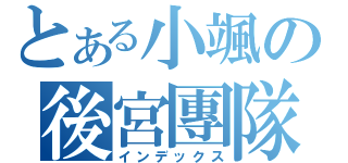 とある小颯の後宮團隊（インデックス）