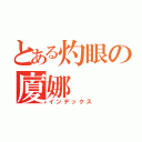 とある灼眼の廈娜（インデックス）