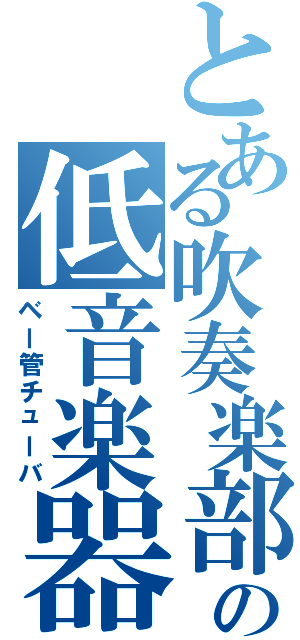 とある吹奏楽部の低音楽器Ⅱ（ベー管チューバ）