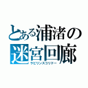 とある浦渚の迷宮回廊（ラビリンスコリドー）