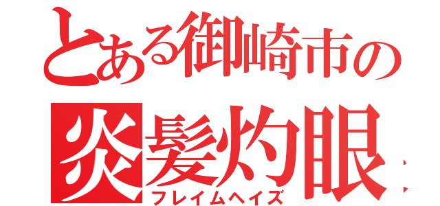 とある御崎市の炎髪灼眼（フレイムヘイズ）