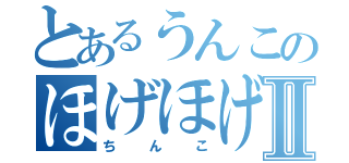 とあるうんこのほげほげⅡ（ちんこ）