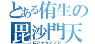 とある侑生の毘沙門天（ビシャモンテン）