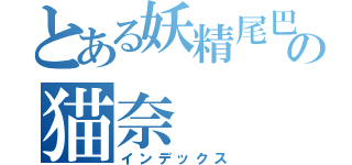 とある妖精尾巴の猫奈（インデックス）