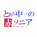 とある中一の赤ソニア（Ｙｏｓｈｉｄａ）