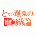 とある蹴兎の電磁議論（スカイプ）