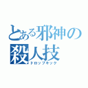 とある邪神の殺人技（ドロップキック）