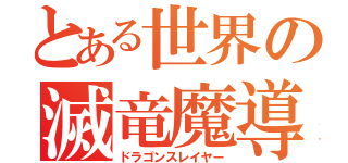 とある世界の滅竜魔導師（ドラゴンスレイヤー）