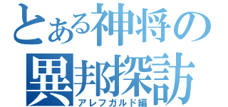 とある神将の異邦探訪（アレフガルド編）