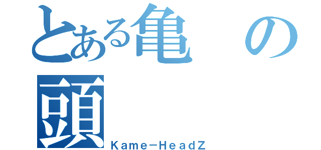 とある亀の頭（Ｋａｍｅ－ＨｅａｄＺ）