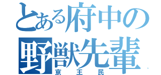 とある府中の野獣先輩（京王民）