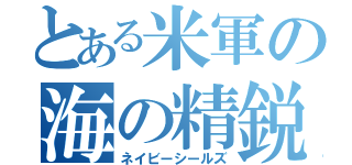 とある米軍の海の精鋭（ネイビーシールズ）