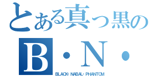 とある真っ黒のＢ・Ｎ・Ｐ（ＢＬＡＣＫ・ＮＡＢＡＬ・ＰＨＡＮＴＯＭ）