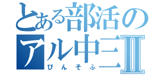 とある部活のアル中三昧Ⅱ（ぴんそふ）