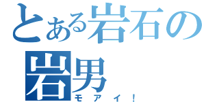 とある岩石の岩男（モアイ！）