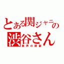 とある関ジャニ∞の渋谷さん（美声の野獣）