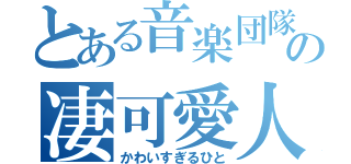 とある音楽団隊の凄可愛人（かわいすぎるひと）