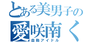 とある美男子の愛咲南くん（自称アイドル）