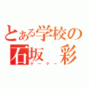 とある学校の石坂　彩莉（ゲーマー）