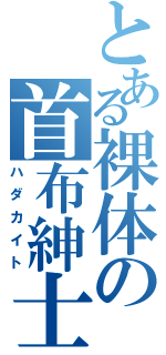 とある裸体の首布紳士（ハダカイト）