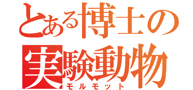 とある博士の実験動物（モルモット）