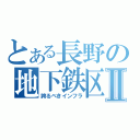 とある長野の地下鉄区間Ⅱ（誇るべきインフラ）