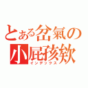 とある岔氣の小屁孩欸（インデックス）