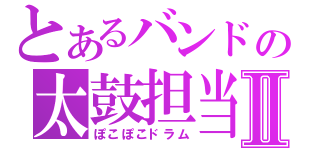 とあるバンドの太鼓担当Ⅱ（ぽこぽこドラム）