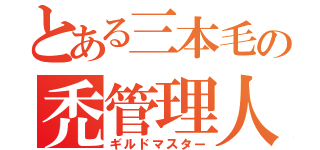 とある三本毛の禿管理人（ギルドマスター）