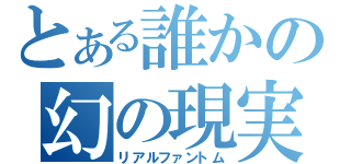 とある誰かの幻の現実（リアルファントム）