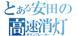 とある安田の高速消灯（ダウンブレーカー）