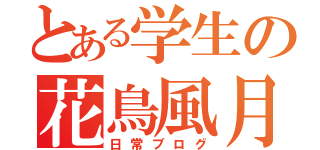 とある学生の花鳥風月（日常ブログ）