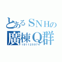 とあるＳＮＨの廣棟Ｑ群（１９１１２５９７４）