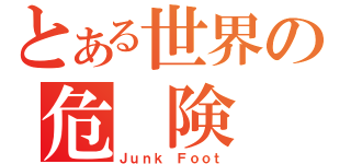 とある世界の危　険　物（Ｊｕｎｋ Ｆｏｏｔ）