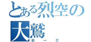 とある烈空の大鷲（ホーク）