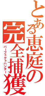 とある恵庭の完全捕獲（パーフェクトハンター）