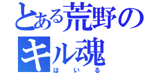 とある荒野のキル魂（はいる）