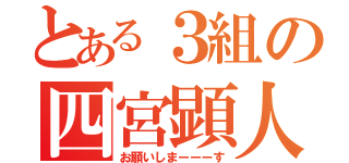 とある３組の四宮顕人（お願いしまーーーす）